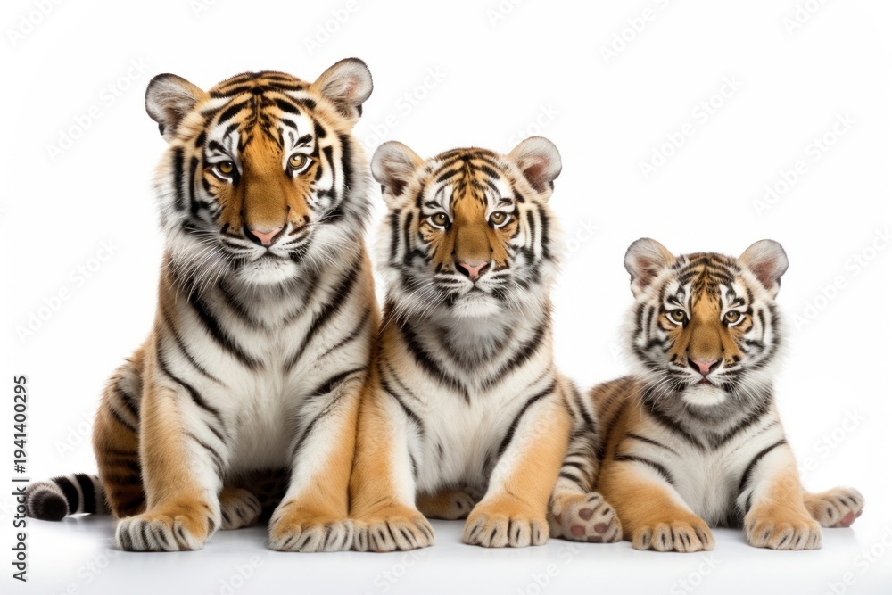 Obraz premium Tiger family wildlife animal mammal.