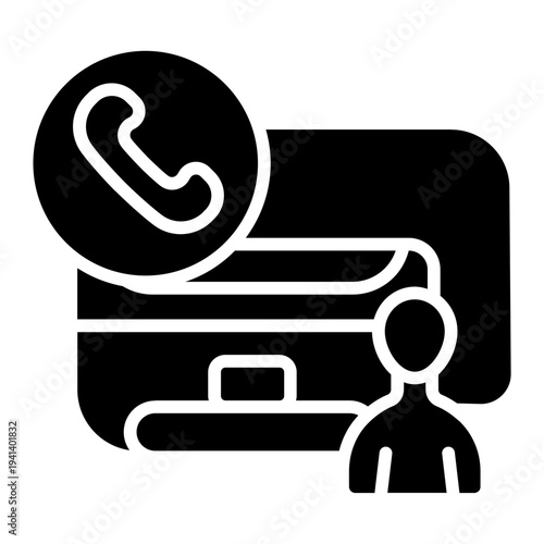 AC mechanic Solid Icon