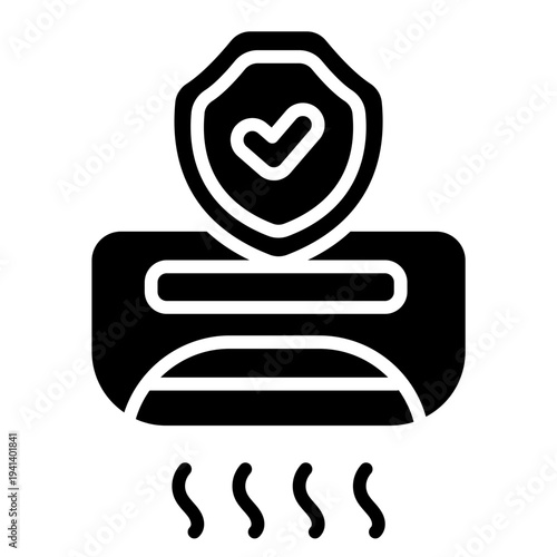 AC guarantee Solid Icon