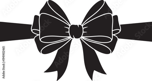 Easter cross silhouette with ribbon decoration