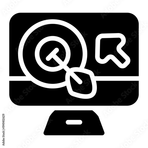 Click Target Solid Icon