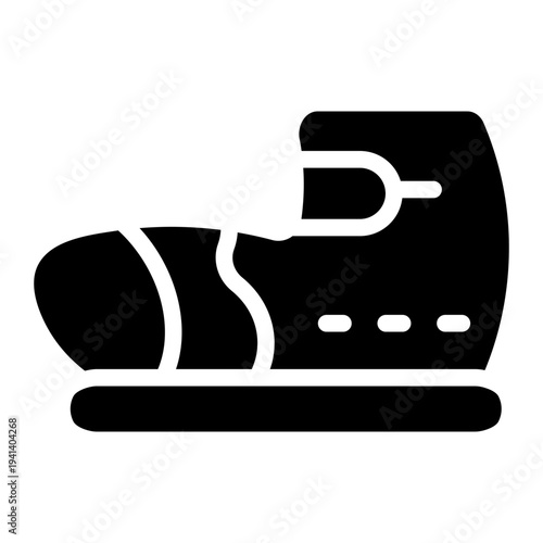 Baby Shoes Solid Icon