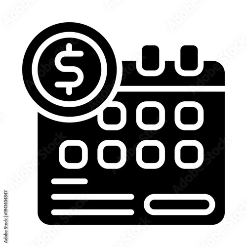 Loan Installment Solid Icon