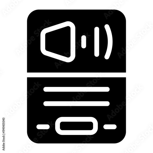 Audio Book Solid Icon