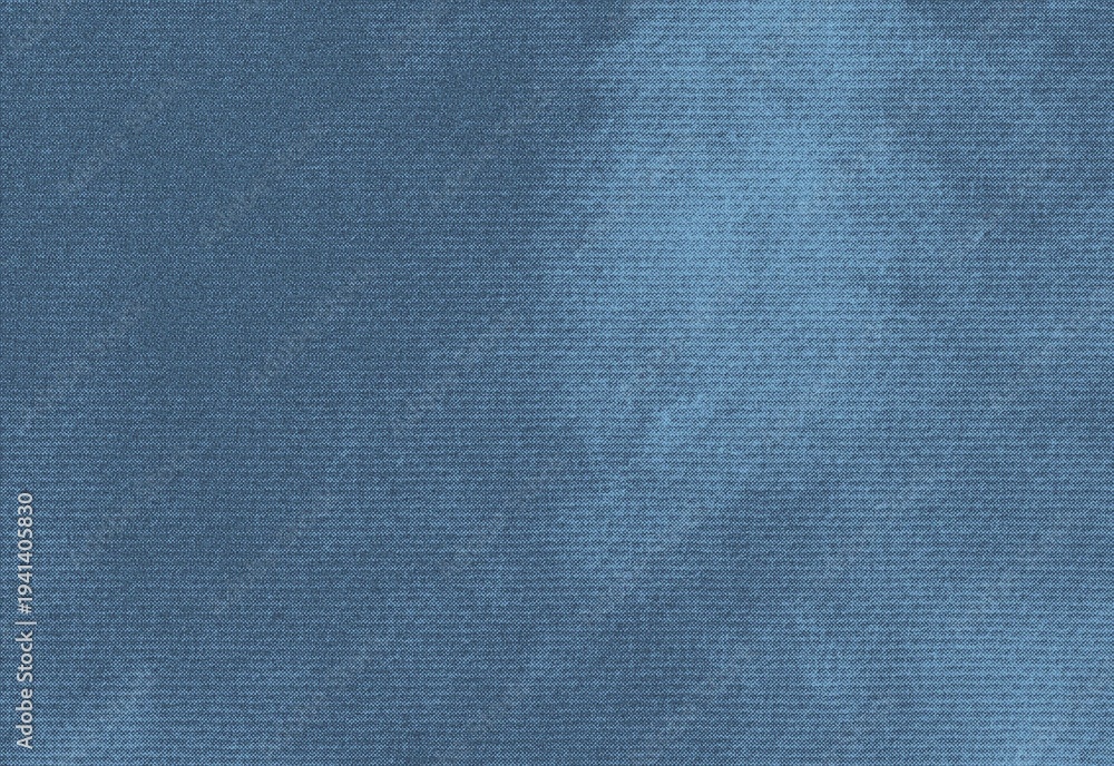 Fototapeta premium Blue woven fabric texture background with subtle gradient and linen feel