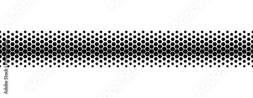 Fiber honeycomb seamless pattern line with carbon hexagon on white for tech print. Dense black straight hex grid covers the surface uniformly. Small honeycomb vector for sport and bg design.