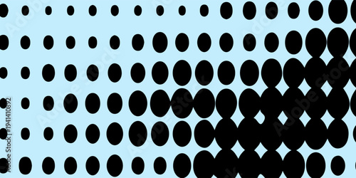 Abstract halftone dotted background. Monochrome pattern with dots and circles.
