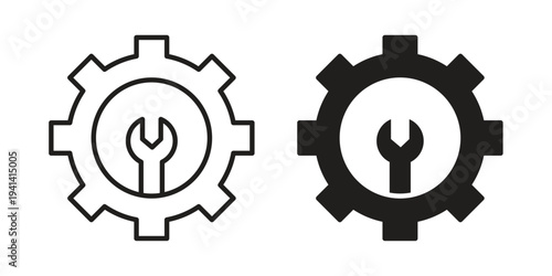 Project Development icon silhouette design. Editable stroke outline icon on white background