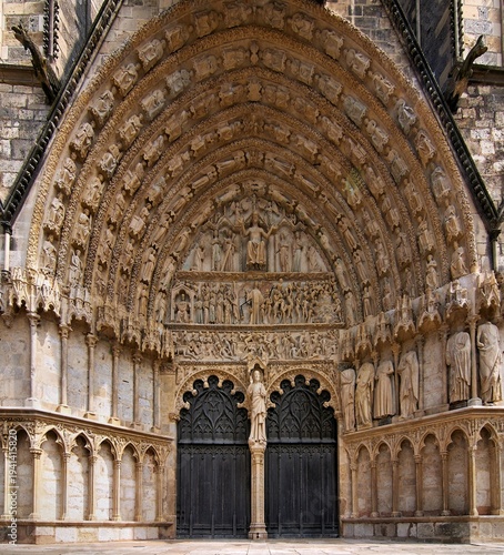 Tapety artystyczne Widok na Bourges - Francja - Katedra 