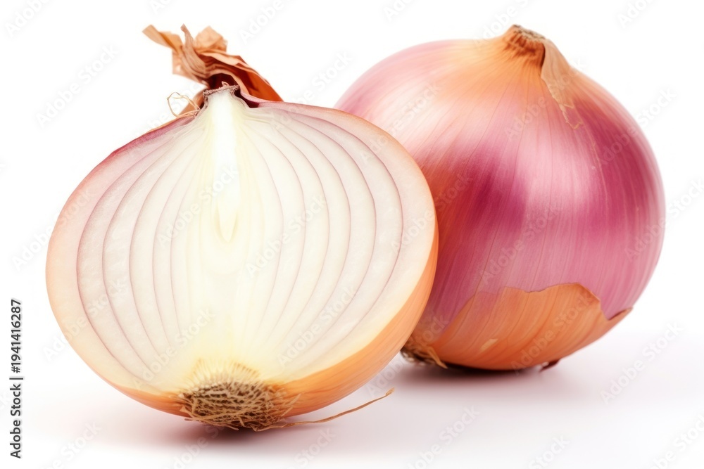 Fototapeta premium Ripe onion vegetable shallot plant.