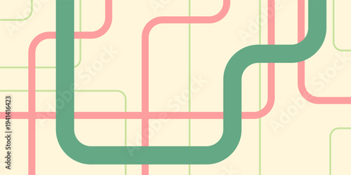 Abstract network of interconnected lines forming a complex and dynamic pattern symbolizing connectivity and flow.