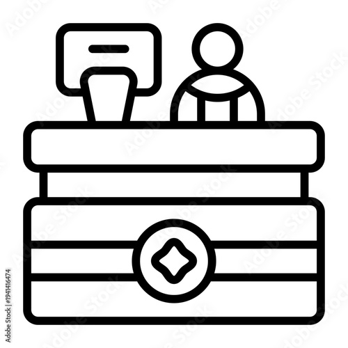Reception Desk Icon