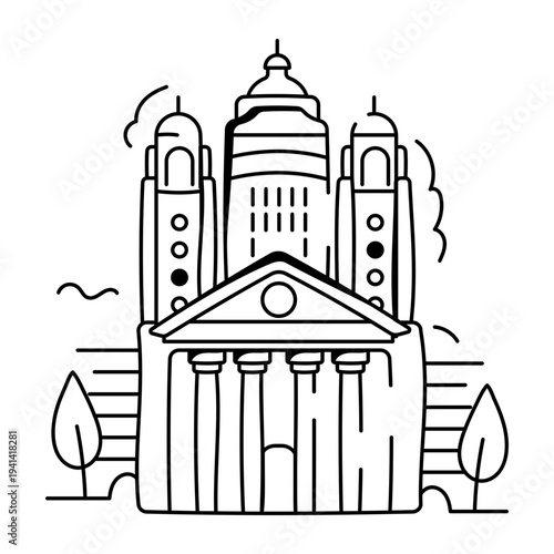 Bundle of Manager Planning Line Illustrations 

