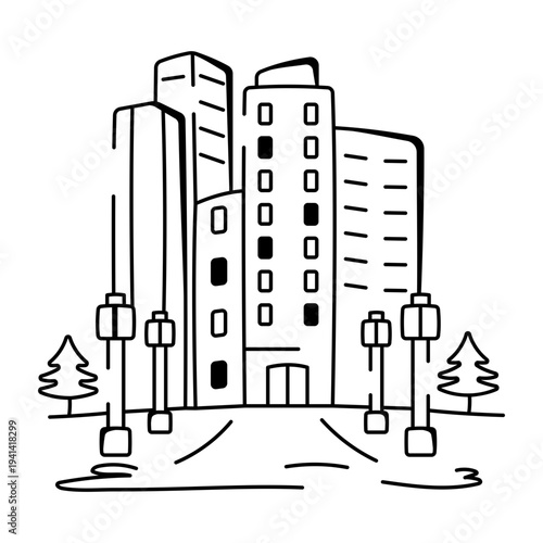 Bundle of Manager Planning Line Illustrations 

