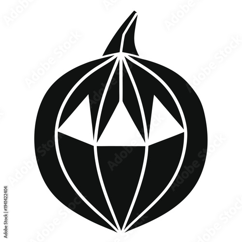 gem squash silhouette vector