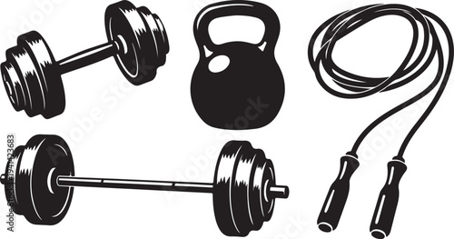 Fitness equipment for strength training and exercise routine