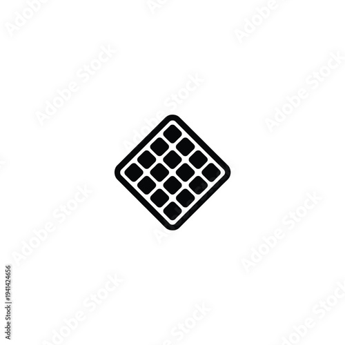 Solid fill of a storm drain grate in black and white square grid