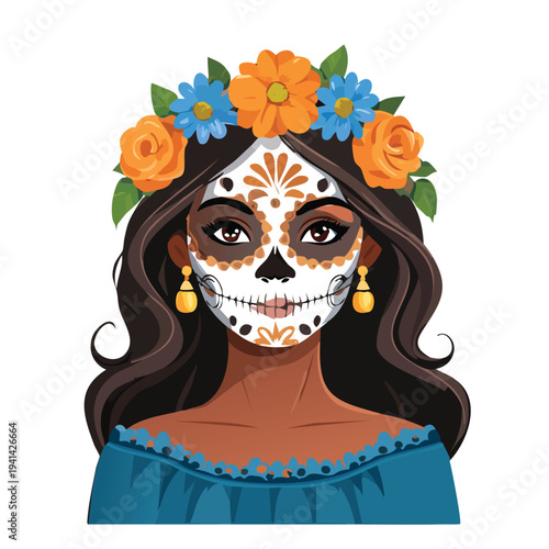 halloween witch with a pumpkin