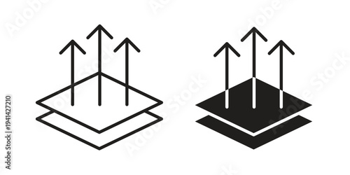 Breathable icon. Black and White Vector Illustrations. line icon vector pictogram