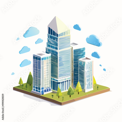 vector illustration of city