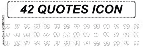 Quote icon vector illustration. Quotation mark sign and symbol