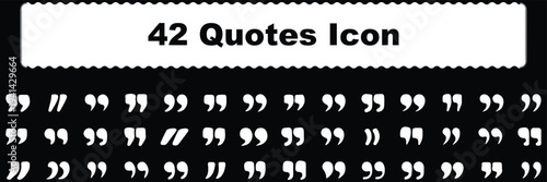 Quote icon vector illustration. Quotation mark sign and symbol