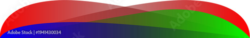 Free Download Abstract red blue and green curved waves on white background - GFXLoad