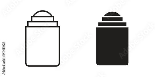 deodorant icon. Black and White Vector Illustrations. line icon vector pictogram
