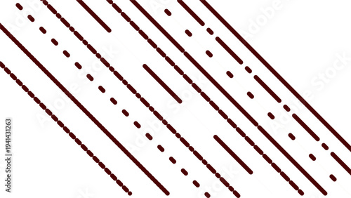 Dark brown diagonal lines with repeating dash and dot patterns