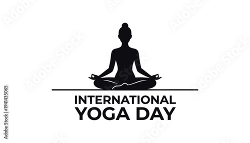 International yoga day celebration with a person in meditation