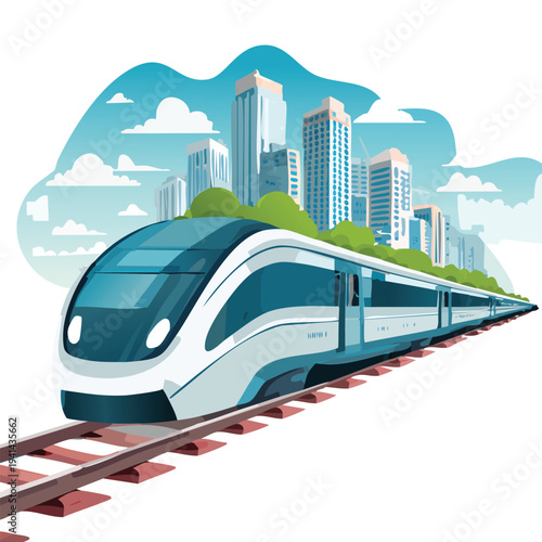 train on the railway