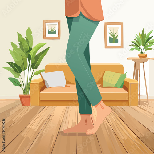 woman sitting on the floor