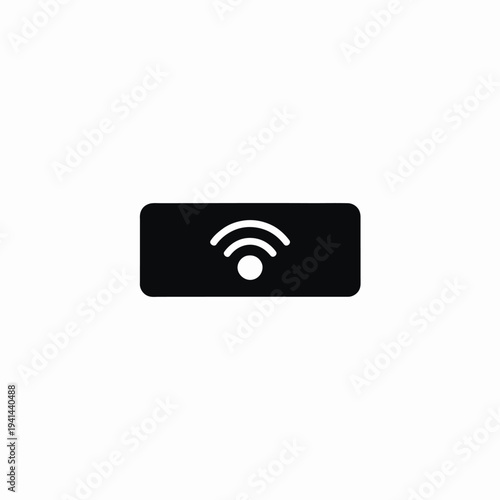 Solid fill of push notification badge with wi- fi symbol