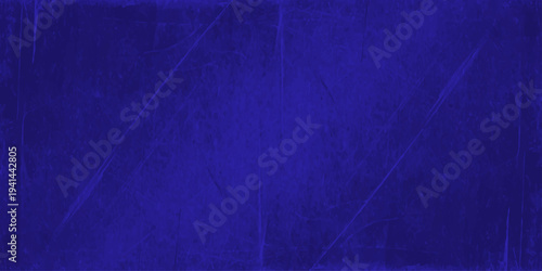 dark blue grunge background texture with scratches, distressed cobalt paper effect for website header and poster design
