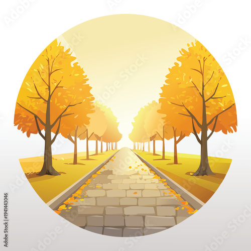 autumn trees in the park