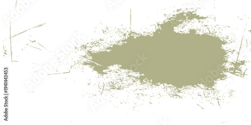 minimalist beige grunge splatter texture on white background, abstract distressed paint brush strokes and ink stains