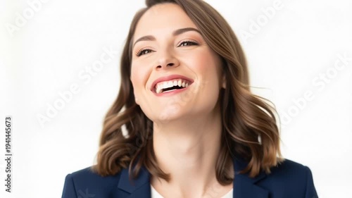 Businesswoman Smiling and Laughing Portrait.