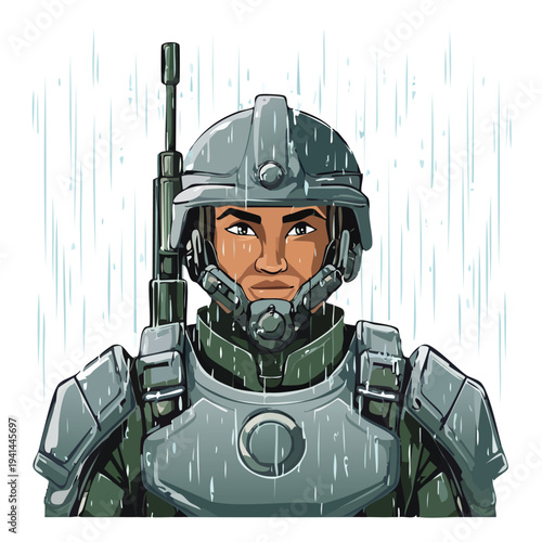 young man with snowboard