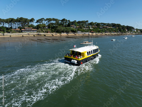 Péninsule du Cap-Ferret, Bassin d'Arcachon, France, Gironde, Nouvelle-Aquitaine, navette maritime