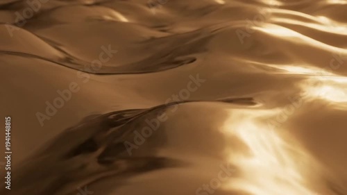 Natural ripples and abstract wind patterns create a dry sandy texture across the vast Sahara desert landscape, where dunes mimic the rhythmic waves of a brown summer sea