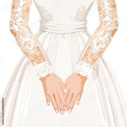 bride and groom hands