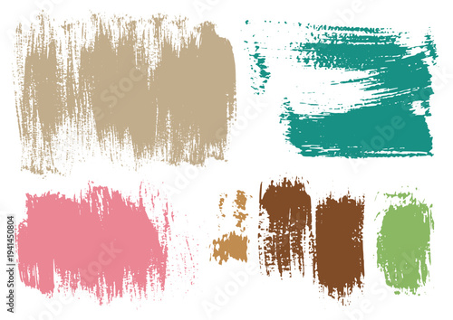 Illustrations vectorielles de traces de peinture