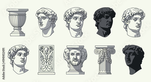 Collection of Ancient Greek and Roman Sculptures and Architectural Elements.