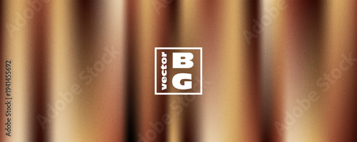 Bronze holographic gradient with blurred texture noise. Bronze polished metal. Iridescent Foil.  Great for web design,  banner, poster