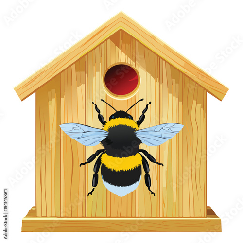 bee and house