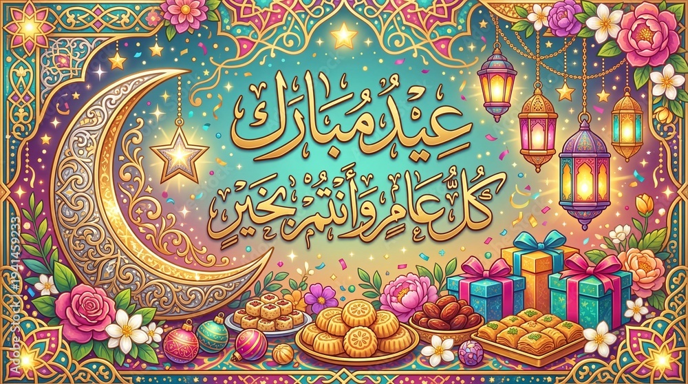 Fototapeta premium Eid Mubarak