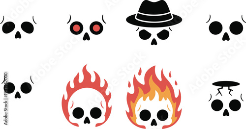 Minimal ecology icon set featuring green trees sustainable planting growth forest conservation symbols hand holding sprout and thermometer for environment