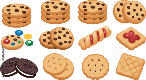 Minimalist vector line art of artisan bread collection featuring baguette croissant and sourdough loaf hand drawn on white background