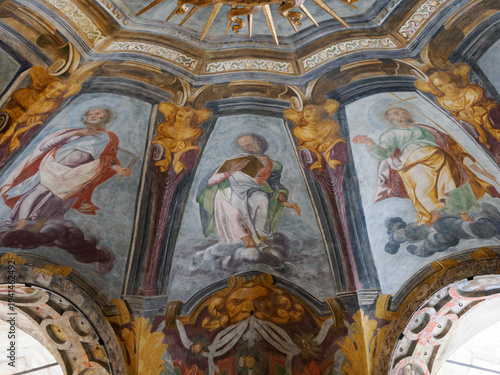 Photos Interior of the historic Santa Maria alla Fontana church in Milan, Italy
