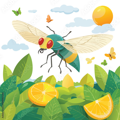 dragonfly on a flower